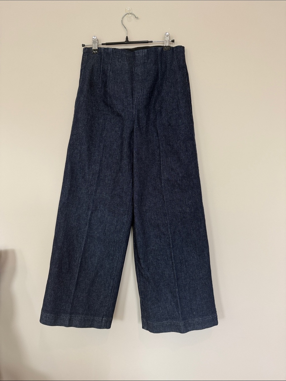 SPANX Indigo Wide-Leg Trousers small